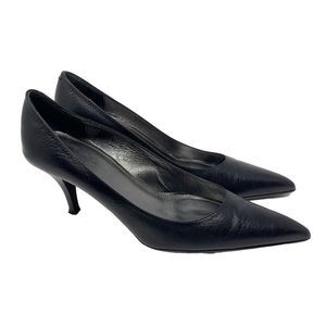 Coach Women's Black Pebbled Leather Adora Pump Heels US 8 B